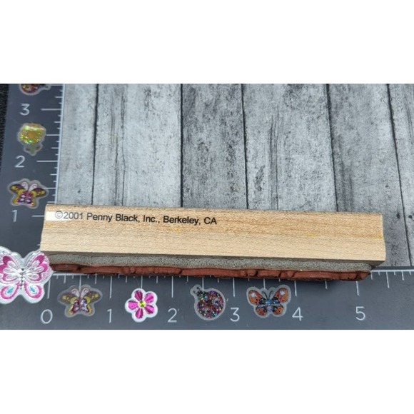 Penny Black Vine Border 2059H Flower 2001 Rubber Stamp Wood #061 - Picture 4 of 4